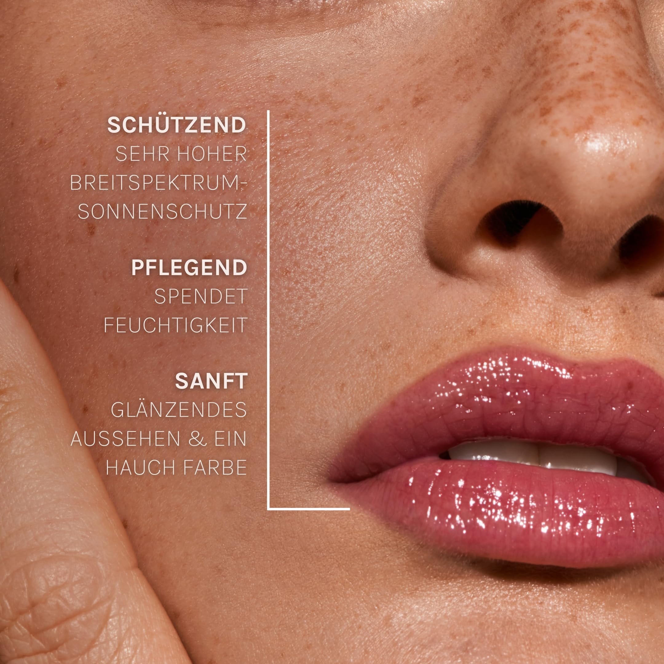 PURELEI® Mana SPF50 Peptide Lip Care (10 ml) - Cura Protettiva per Labbra Morbide e Delicate - Trattamento per Labbra Secche