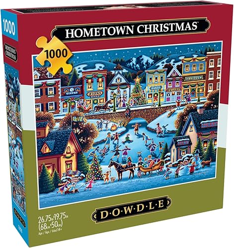 Miniatura 3 de Buffalo Games - Dowdle - Hometown Christmas - Rompecabezas de 1000 piezas para adultos desafiante rompecabezas perfecto para noches de juego -