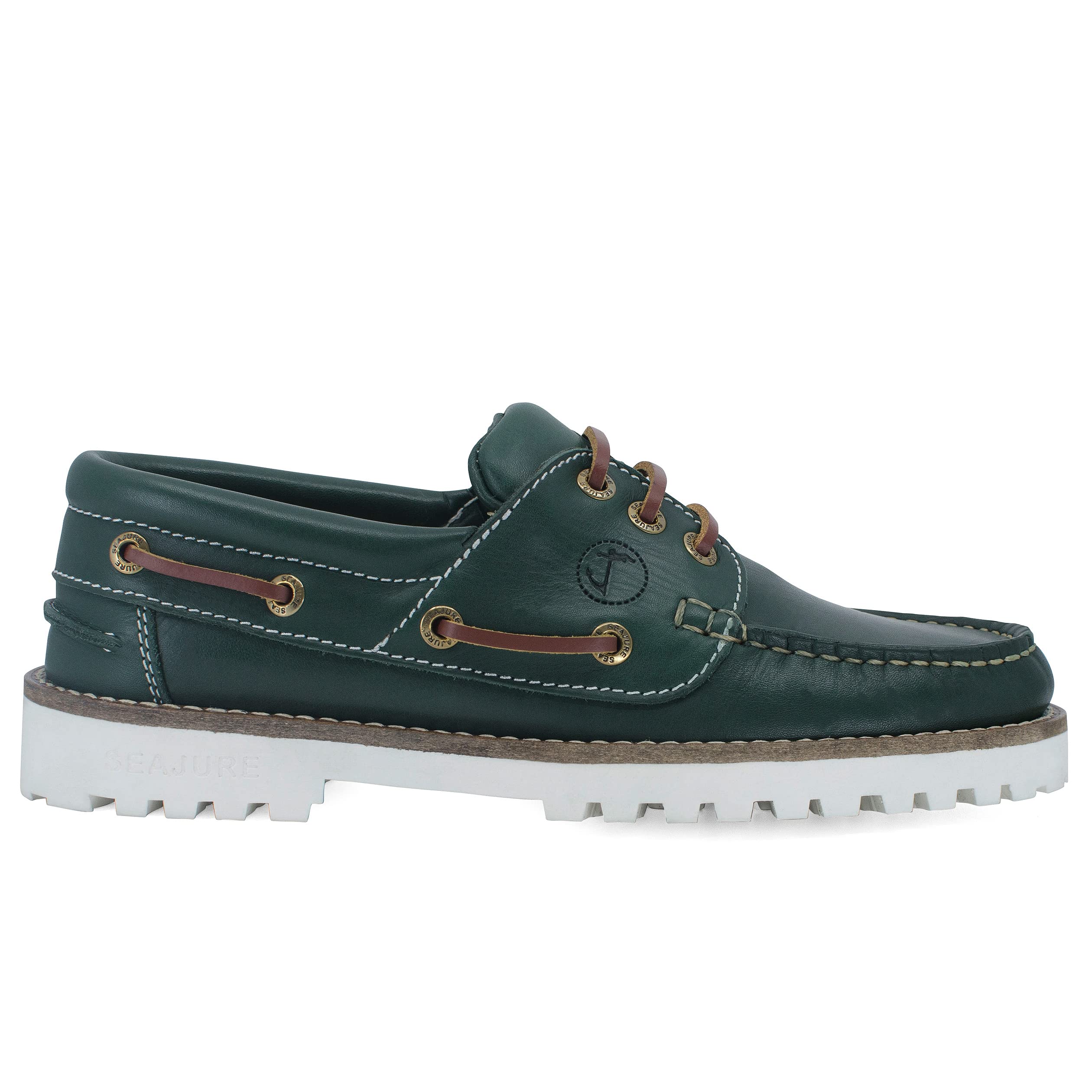 Seajure Damen Bootsschuhe Railay Grün Leder
