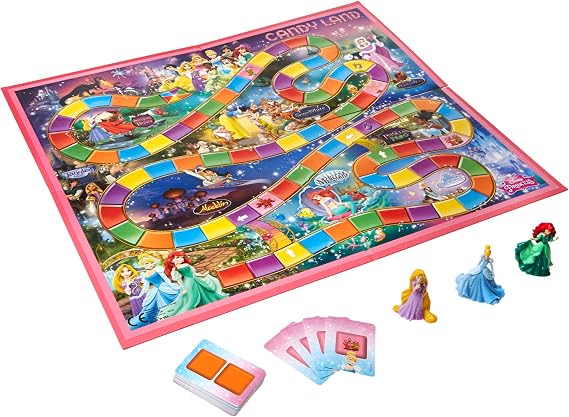 Hasbro Gaming Candy Land Disney Princess Edition Board Game, Preschool Games for 2 to 3 Players, Easter Gifts for Boys and Girls, Family Games for Kids Ages 3 and Up
