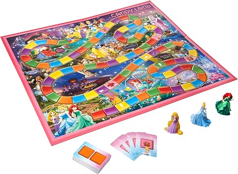 Hasbro Gaming Candy Land Disney Princess Edition Board Game, Preschool Games for 2 to 3 Players, Easter Gifts for Boys and Girls, Family Games for Kids Ages 3 and Up