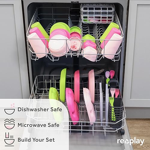 Miniatura 5 de Re-Play - Vasos con tapa de 10 oz., hechos en EE.UU., para niños pequeños de 1 año en adelante, a prueba de derrames, aptos para lavavajillas y