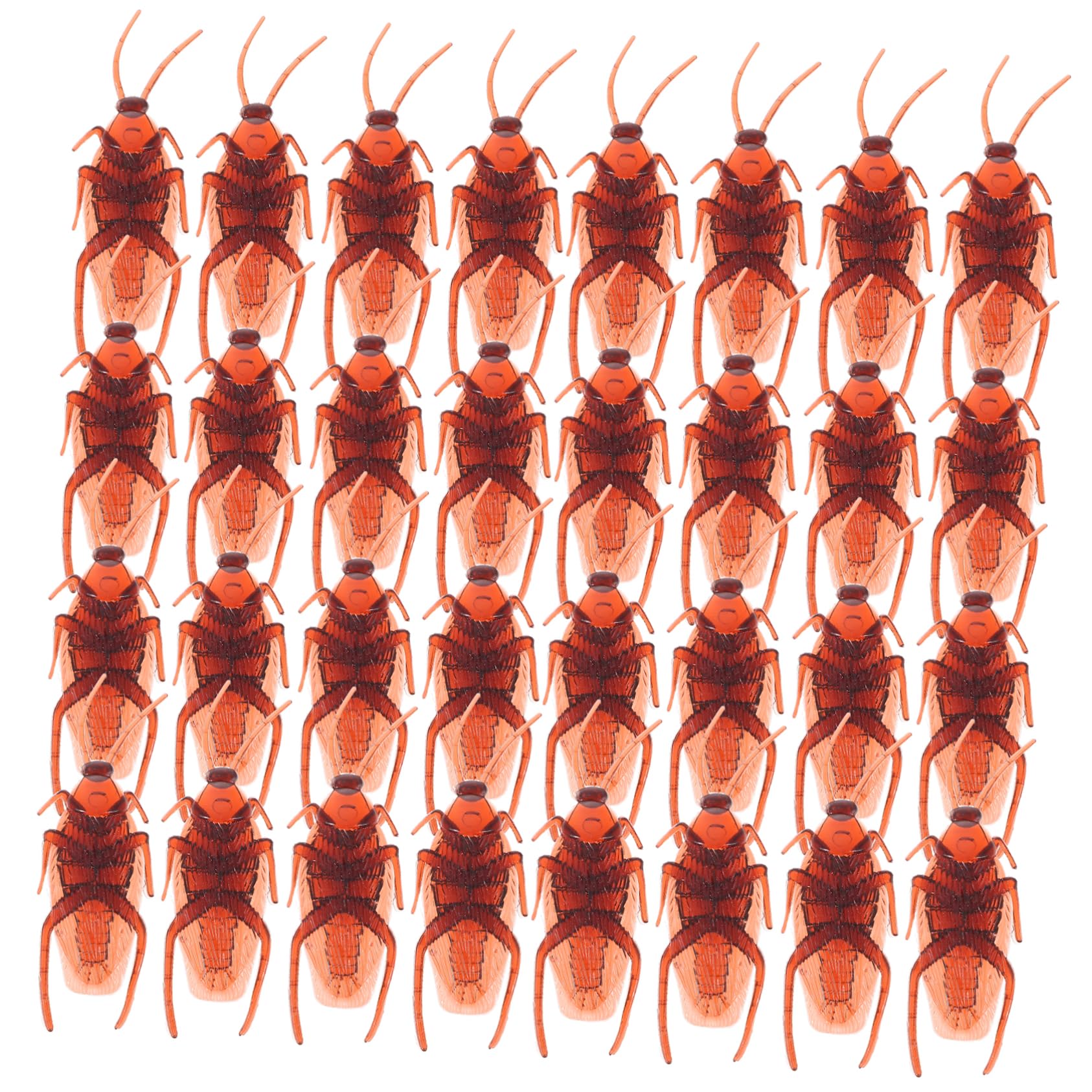 WOONEKY 100Pcs Fake Cockroaches Realistic Plastic Bugs for Halloween Pranks Party Toys Scare Props for Outdoor Picnics and Gag