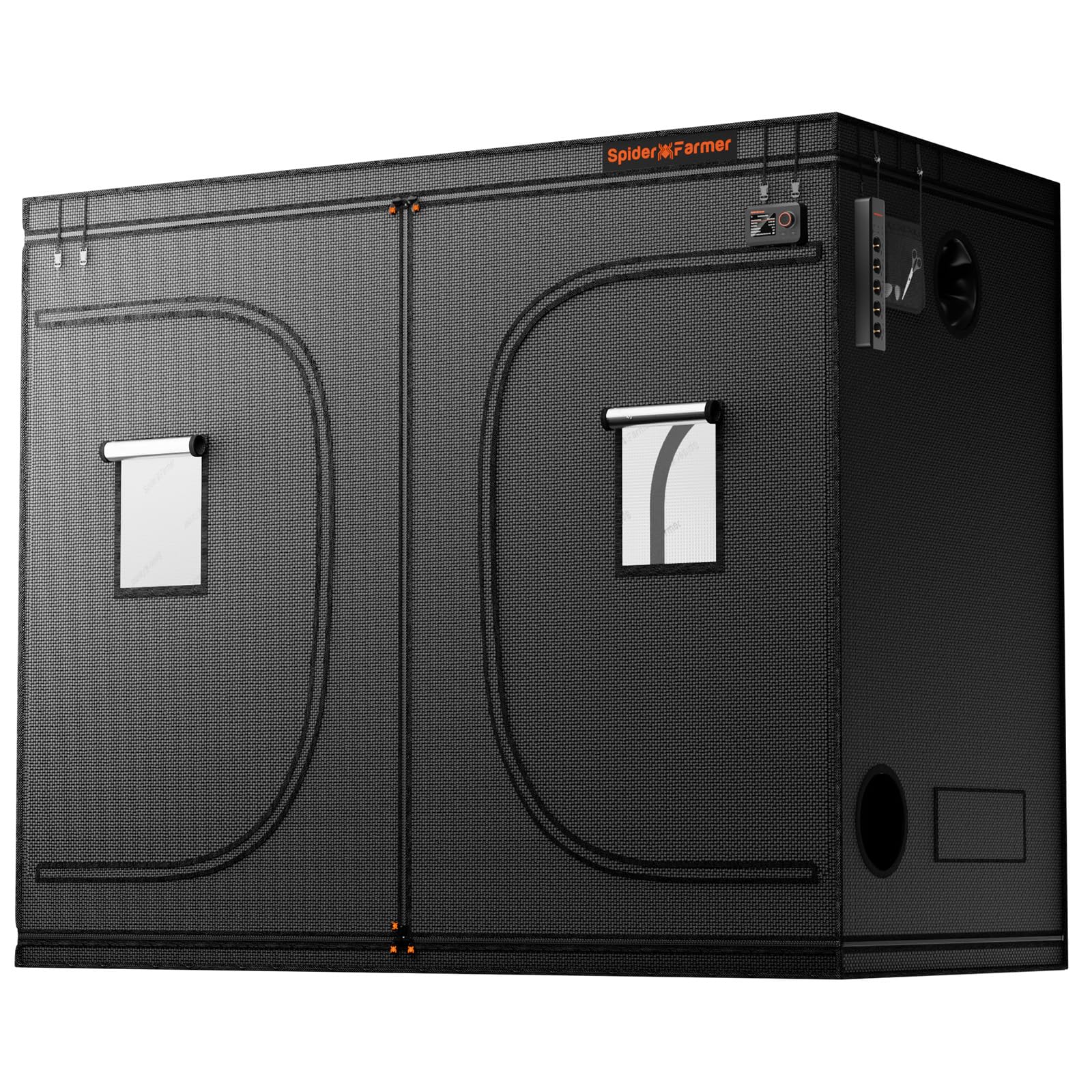 Spider Farmer 8x4 Grow Tent 2025 New, 96"x48"x80", with Hook for Controller and Power Strip, 1680D Thicken Mylar Canvas, Enlarged View Window for Indoor Hydroponic Growing for SF4000, SE5000, G5000