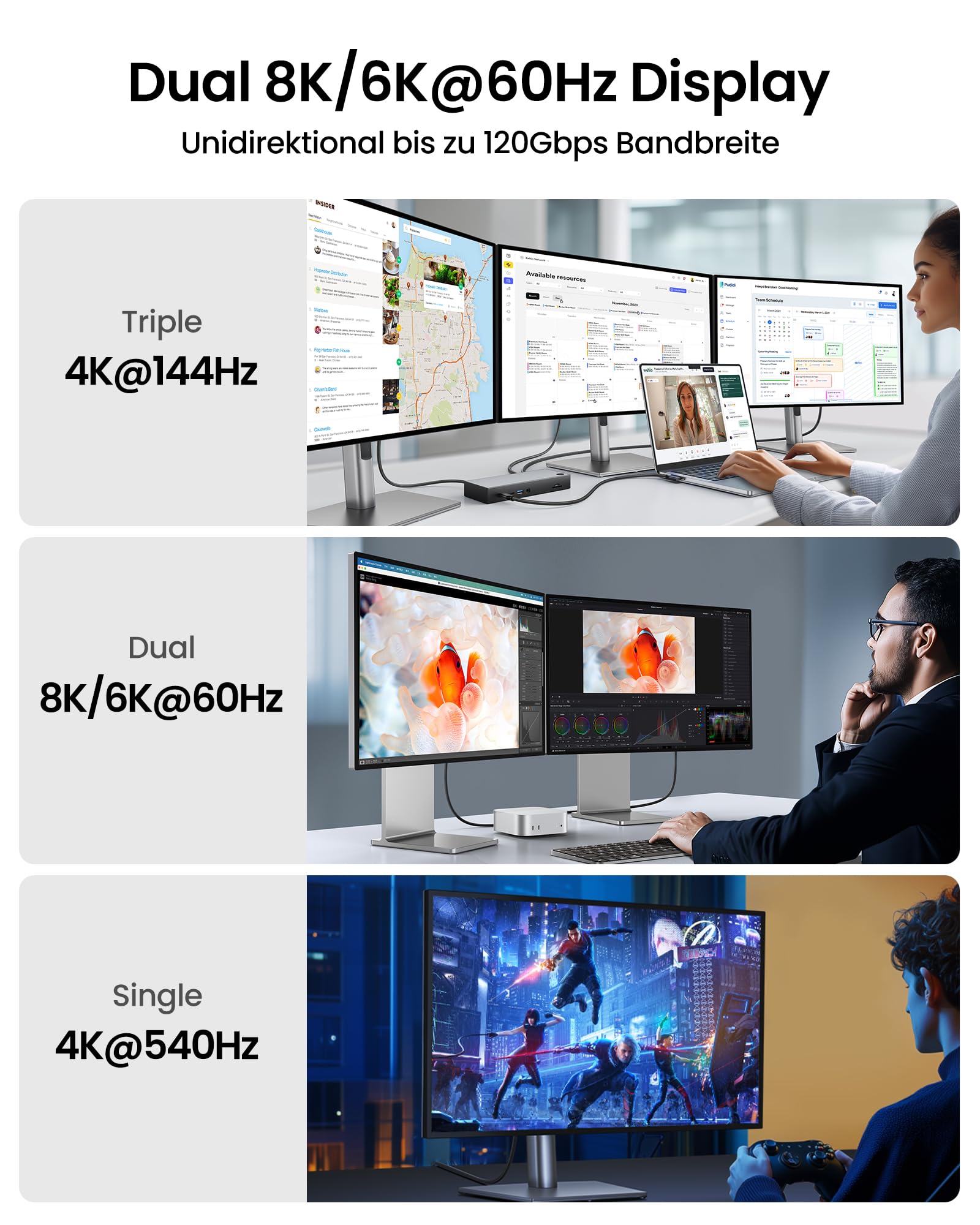 Silkland 80Gbps USB4 V2.0 Kompatibel mit Thunderbolt 5 Kabel 3M Winkel | bis zu 120Gbps mit Bandwidth Boost 16K/Dual 8K, PD3.1 240W, USB-C Kabel 90Grad für Thunderbolt 4/3, SSD, MacBook M4 Pro, Dock