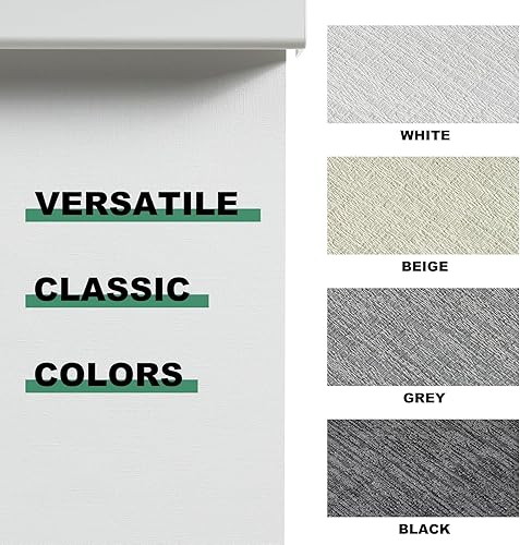 Miniatura 2 de Tonature Persianas enrollables 100 % opacas para ventanas, sin cordón, con protección UV, tela jacquard, oscurecimiento de la habitación,