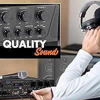 Vista 6 de Pyle Sistema amplificador de audio inalámbrico para el hogar, receptor estéreo de 6 canales compatible con Bluetooth, 600 W de potencia máxima