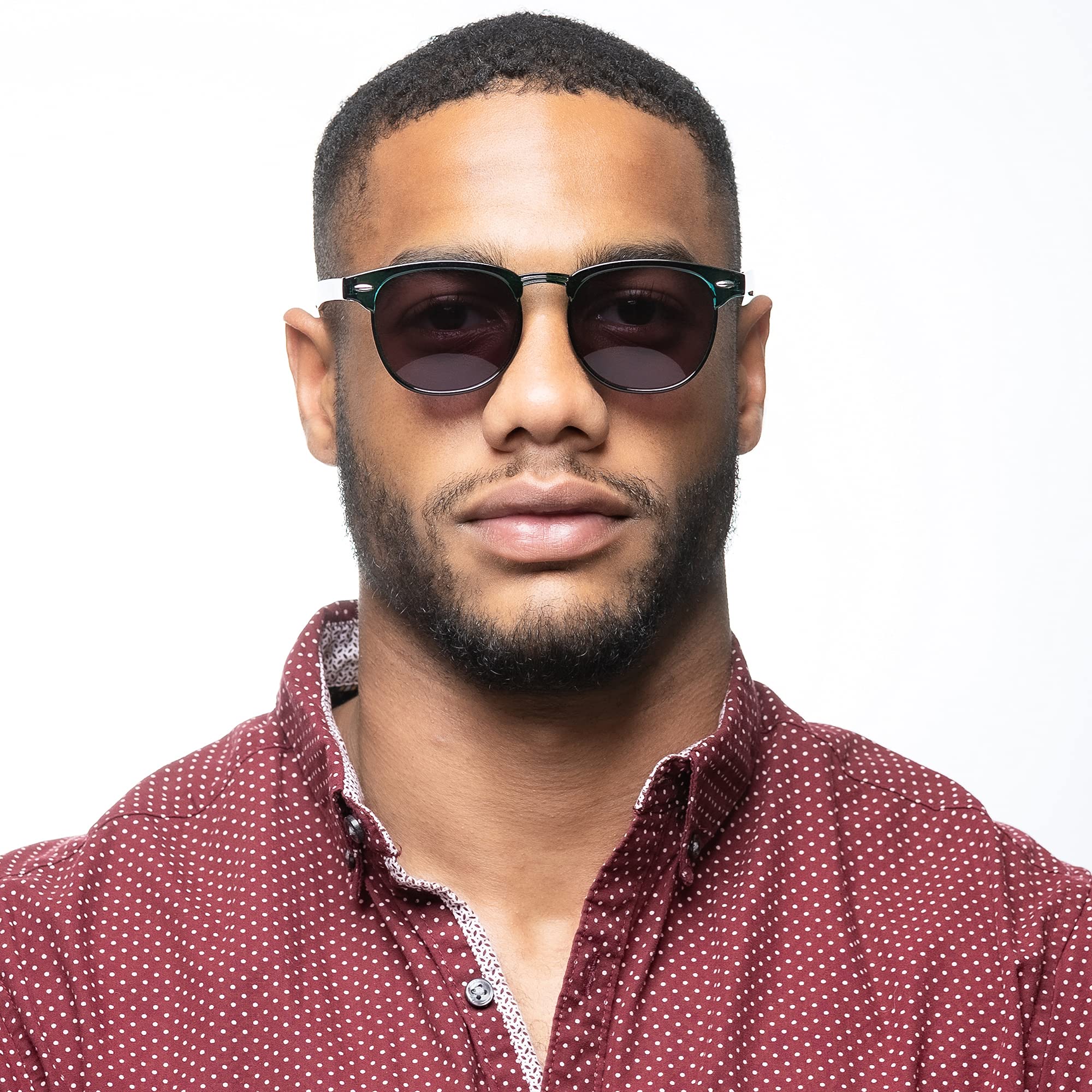 2SeeLife Full Lens Reading Sunglasses | Green, 1.25