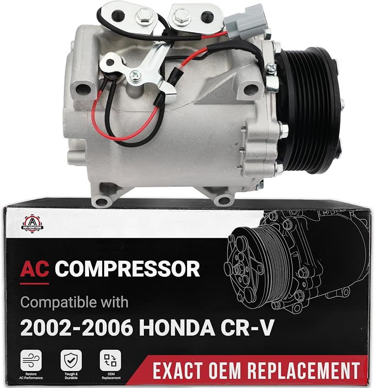Compressor do ar-condicionado com embreagem AA Ignition para Honda CR-V 2.4L 2002 a 2006 – 1 unidade