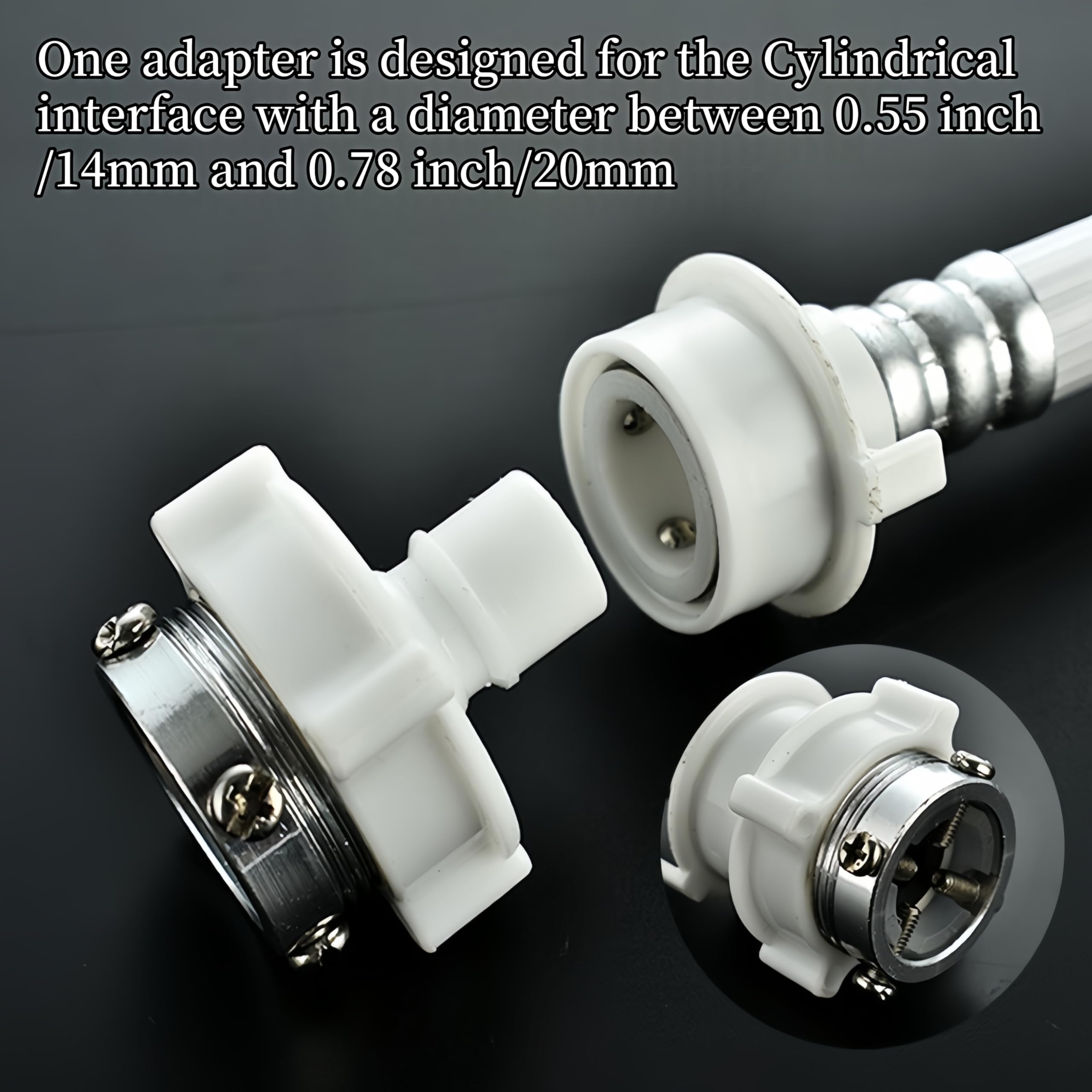 SUIGETSU Manguera de lavadora de 5 pies, línea de suministro de agua de PVC antiestallido con adaptador de conexión rápida y tuercas de latón, ajuste universal para LG Samsung Whirlpool Maytag (59