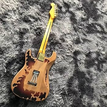 エレキギター ゴールド ハムバッカー 6弦 Amazon | カスタム SRV 6 弦エレキギターアルダーボディゴールド