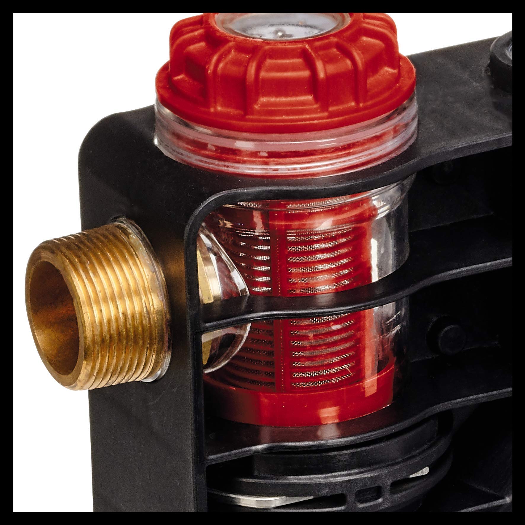 Einhell GE-GP 1145 ECO - Bomba de jardín (1100 W, 4500 L/h máx. caudal, indicador de llenado de agua, suciedad y succión, protección térmica/heladas, prefiltro con válvula antirretorno, incluye