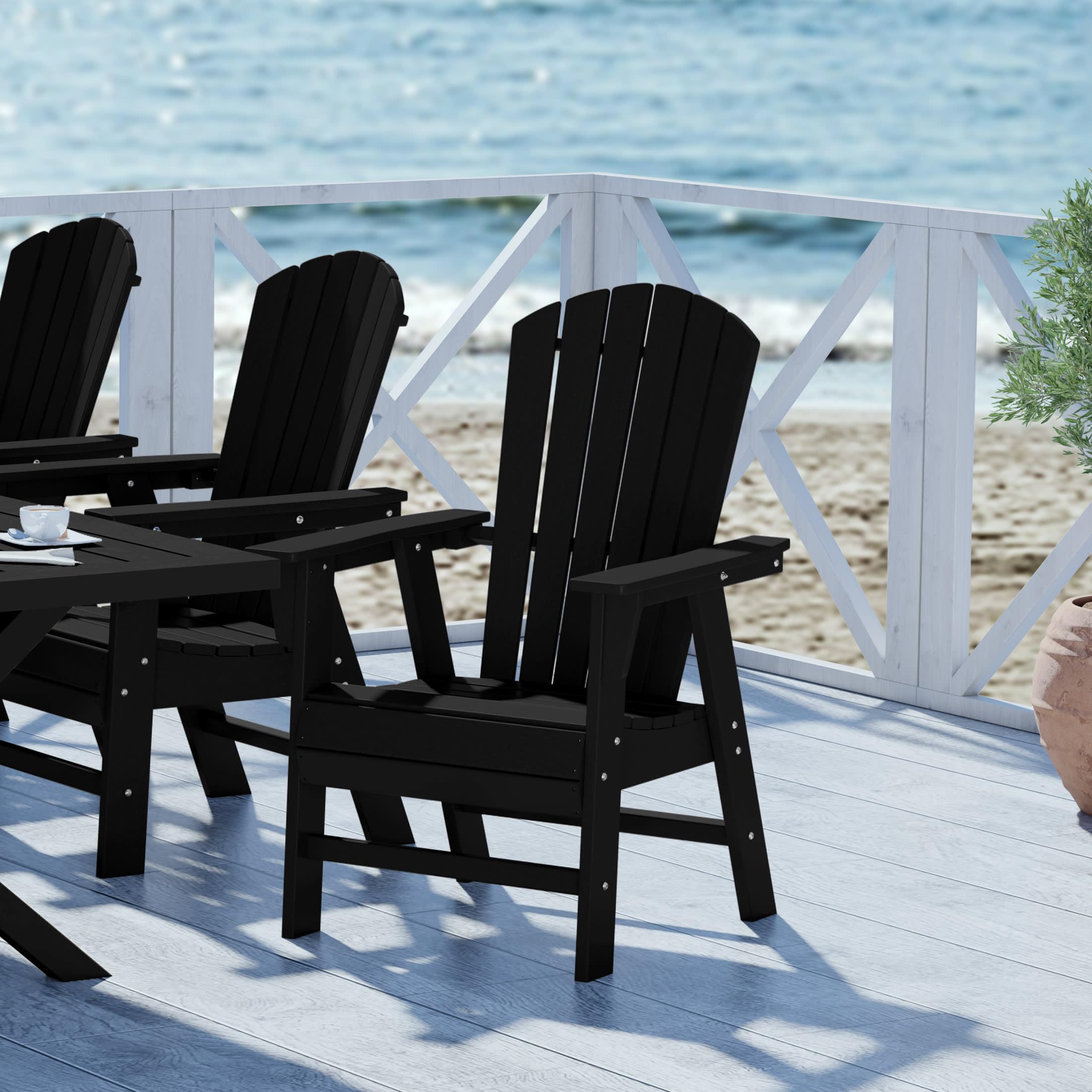Amazon.com: WestinTrends Dylan Outdoor Patio Shell-Back Adirondack