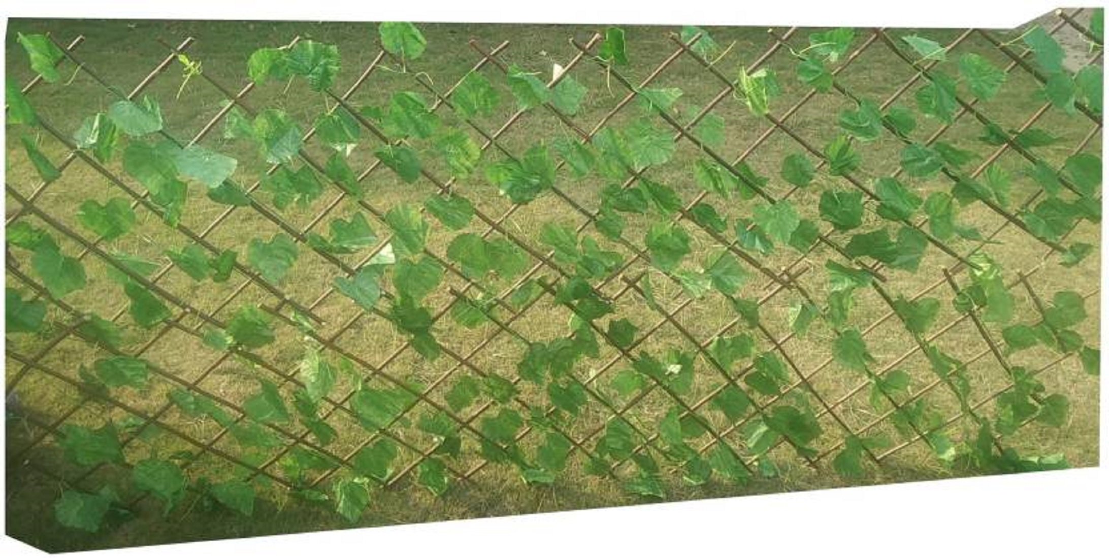 Sofix Expandable Grass Fence Artificial Hedge Green Leaves Garden Decor Balcony Decor Home Decor - Expandable to 5 Feet/60 inch/150cm (Pack of 1) (B07CRC3Z2C) Amazon Price History, Amazon Price Tracker
