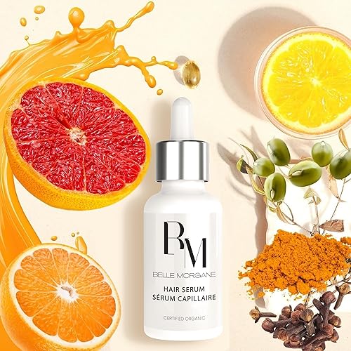 Miniatura 7 de Suero para el crecimiento del cabello con vitamina E, cúrcuma y aceite de argán, tratamiento orgánico para el cuero cabelludo seco para mujeres,