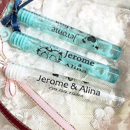 Miniatura 2 de xingfa 100 calcomanías de boda personalizadas, etiquetas de burbujas, etiquetas transparentes, calcomanías de boda para tazas impermeables,