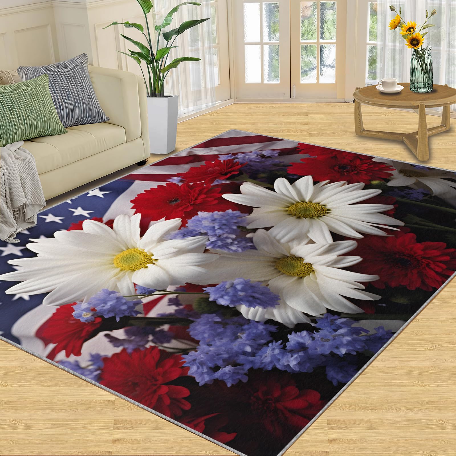 Amazon.com: American Flag Rug - Patriotic Rug, 3x4 Rug, Fourth of