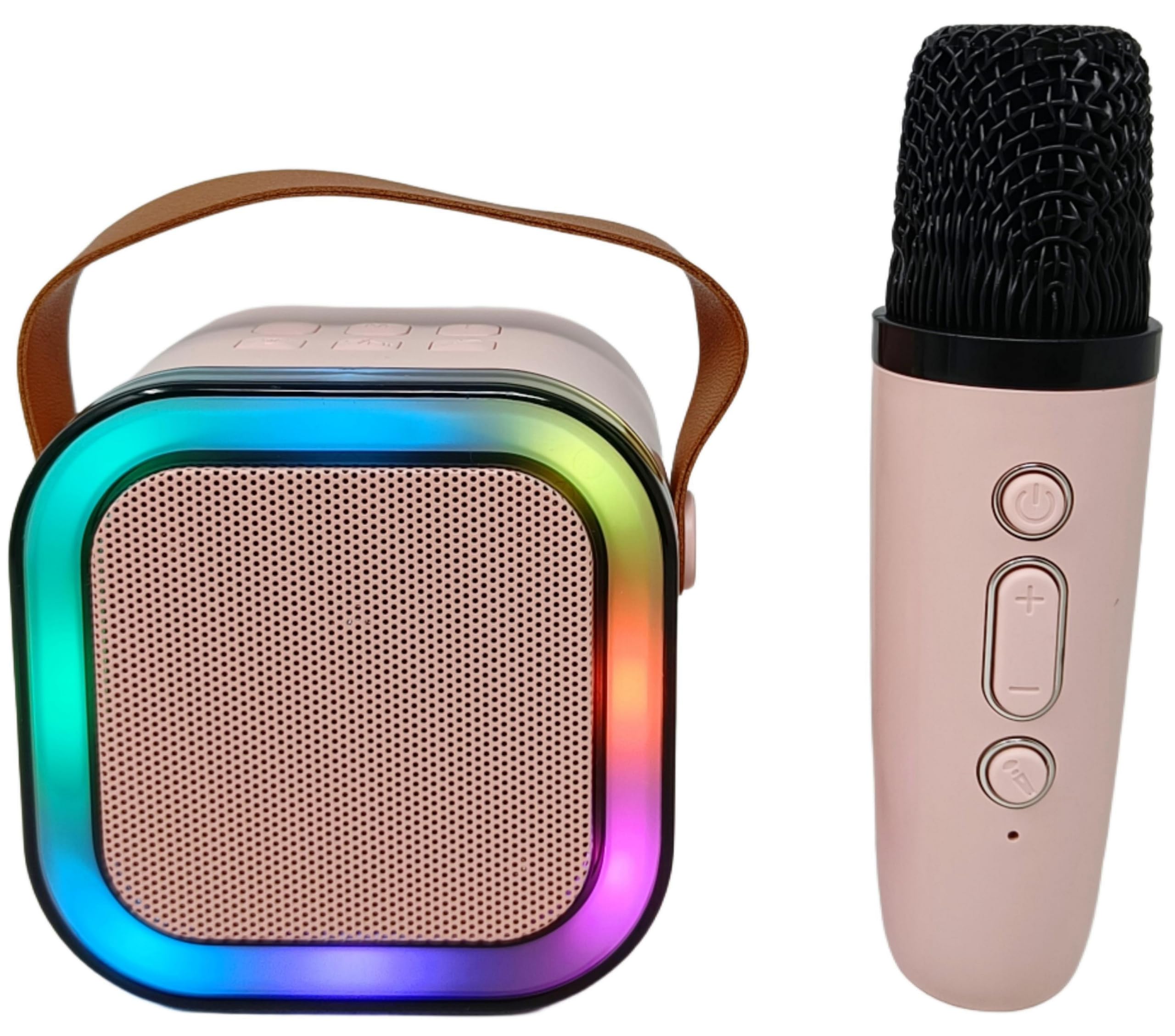 TANMAN TOYS Wireless Bluetooth Speaker with Karaoke Microphone for Kids, Flashing Lights, Music Player, USB Charging, Pink (B0D7S9FNRX) Amazon Price History, Amazon Price Tracker