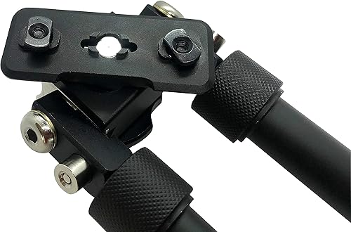 Miniatura 6 de GOTICAL Mlok Bípode para rifles  Rotado 360 grados con 5 posiciones de bloqueo  Bípodes de 6.5 a 9 pulgadas de altura plegable ajustable para riel