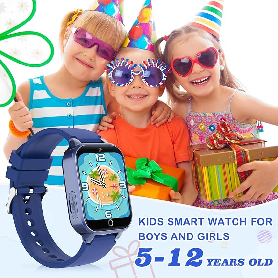 Game Smart Watch, Kids Watch Gift for Girls Age 5-12, 26 Games Watches with Video Camera Music Player Pedometer, 1.54'' HD Touchscreen Kid for Boys Ages 4 5 6 7 8