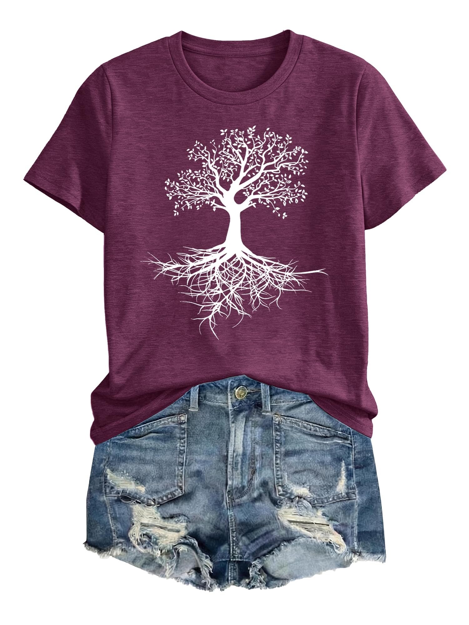 Anbech Womens Dandelion Graphic T-Shirts Teen Girls Cute Sunflower Print Casual Tee Tops
