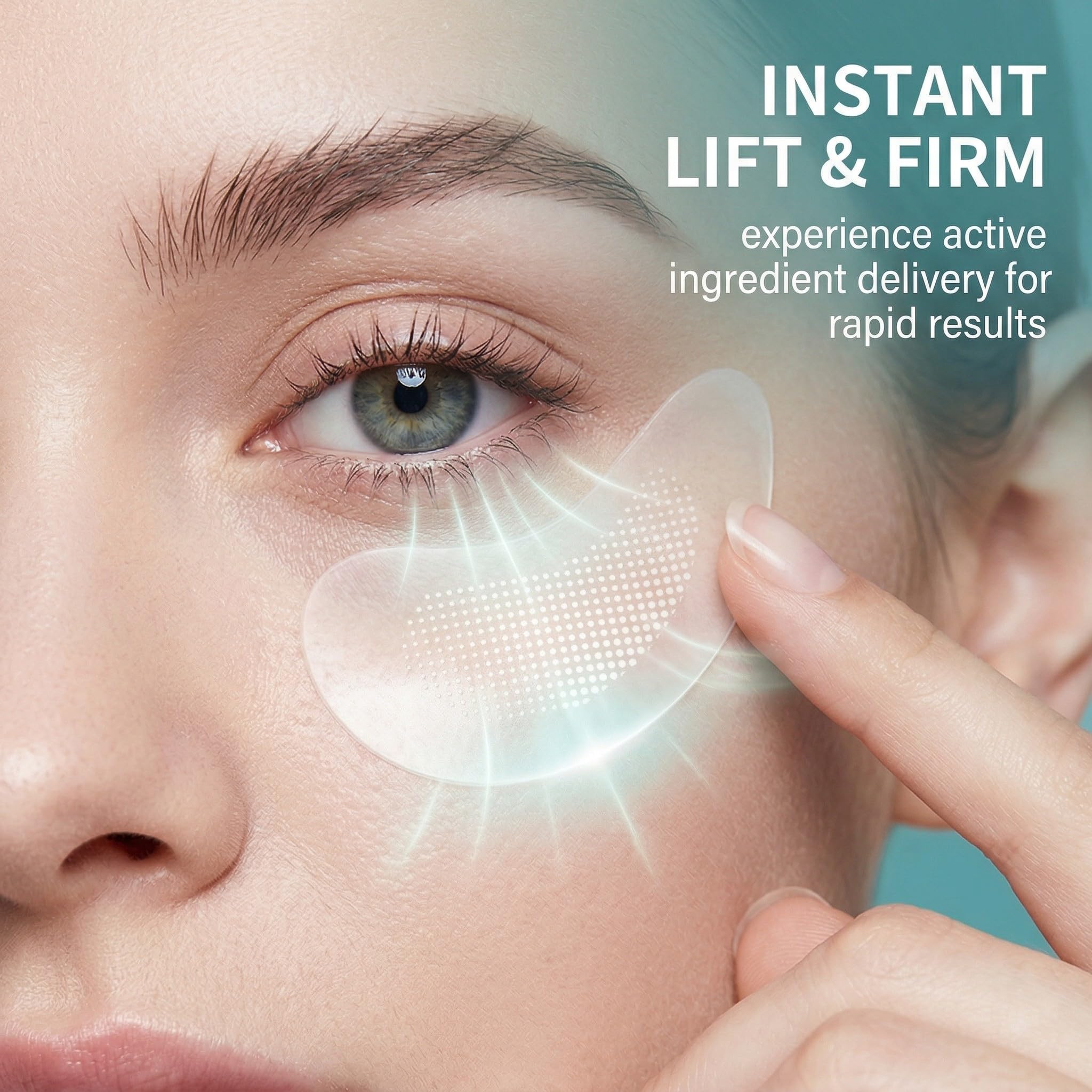 4 pièces Patchs pour les Yeux à Micro-aiguilles Dissolvantes, Soin Anti Cernes, Poche et Éclat | Patch Nano Microneedle avec Acide Hyaluronique, Peptides et Extraits de Naturels