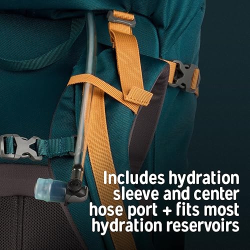 Miniatura 8 de Kelty Nena 60L Mochila para mujer  Mochila de senderismo y mochila con suspensión Pro de ajuste ajustable, ajuste específico para mujer, paquete de