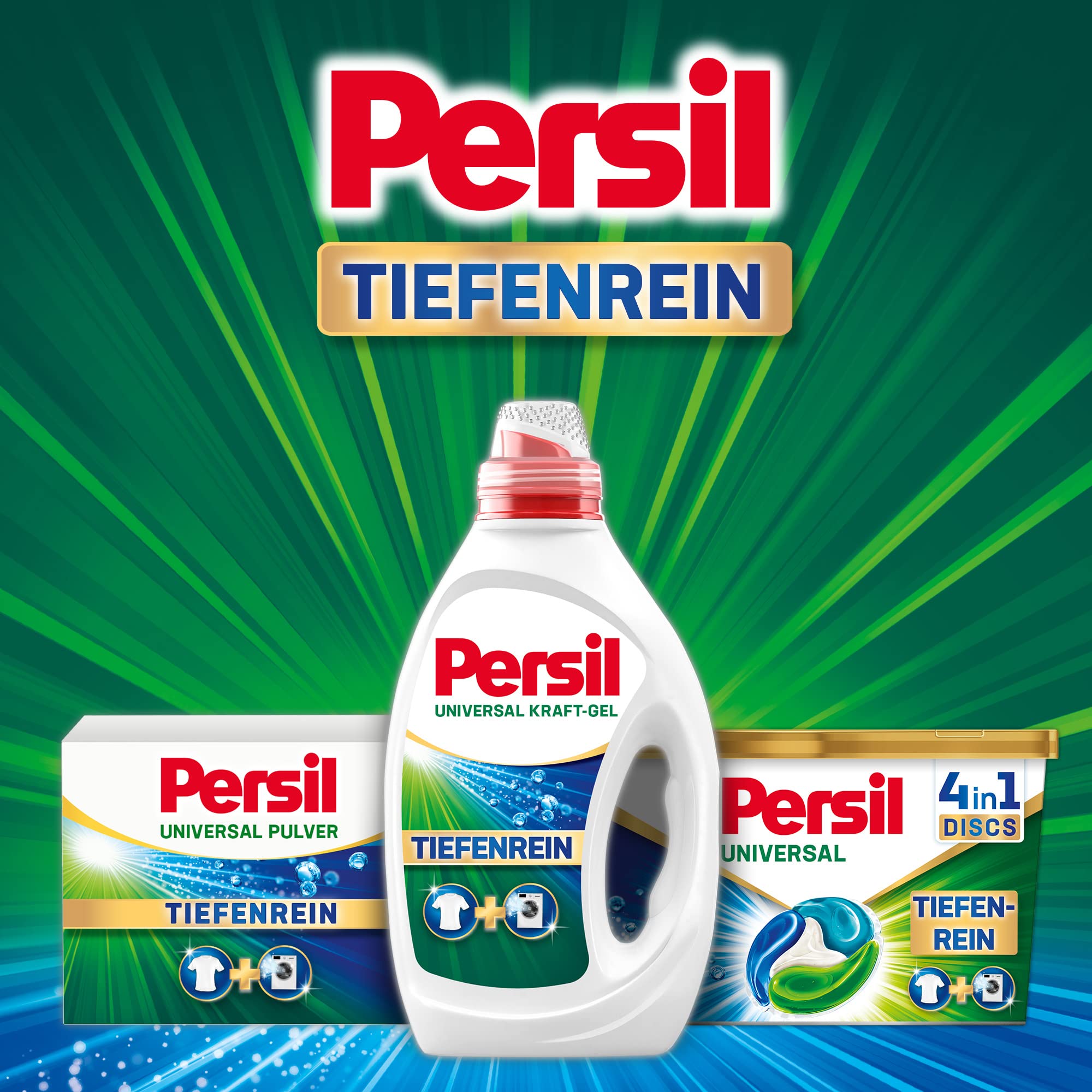 Persil Uniwersalny żel Kraft-Gel 80 prania, płynny środek piorący z technologią głębokiej czystości, do pralki, skuteczny od 20°C