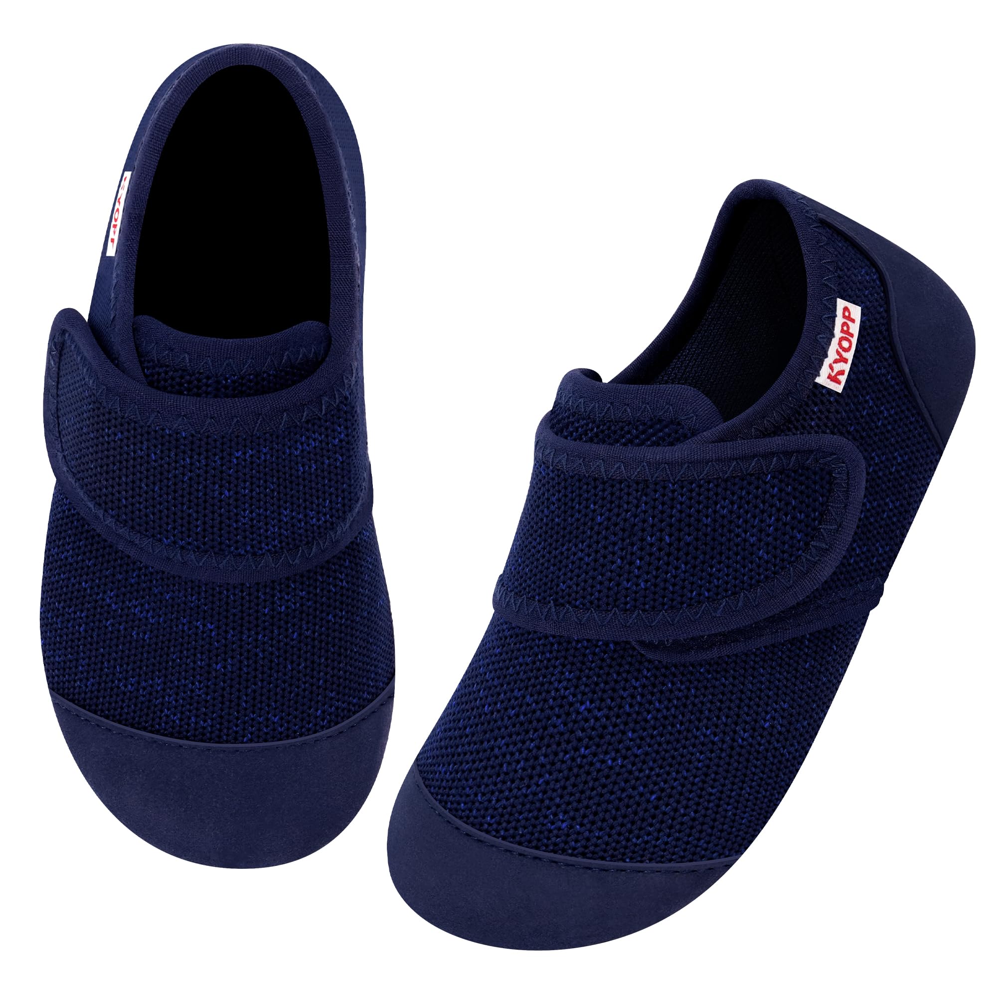 Kyopp Hausschuhe Kinder Barfussschuhe Atmungsaktive Pantoffeln für Jungen Mädchen Rutschfest Breite Turnschläppchen Kleinkinder Slippers