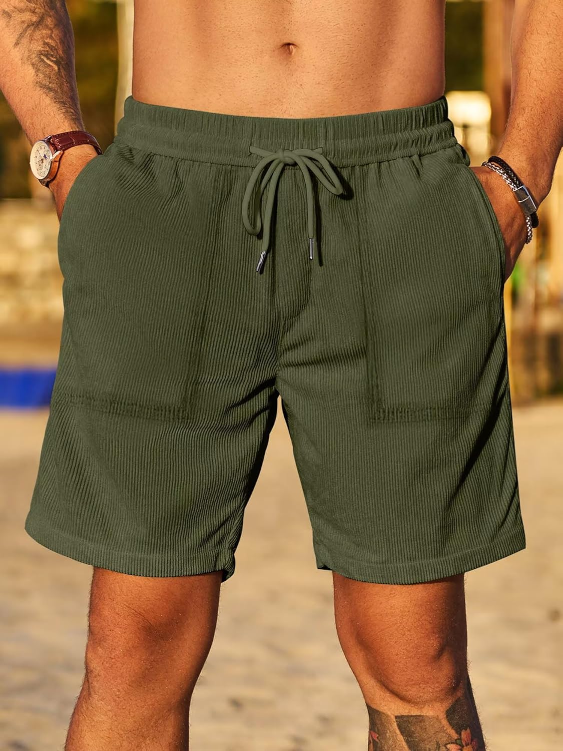 Shorts masculinos de veludo cotelê elástico cintura cordão algodão casual ajuste clássico frente plana leve verão praia shorts (P-2GG) em promoção! Veja a oferta e mais achadinhos de Shorts & Bermudas 2 Hoje é o melhor dia para comprar Shorts masculinos de veludo cotelê elástico cintura cordão algodão casual ajuste clássico frente plana leve verão praia shorts (P-2GG) com aquele preço maroto! Promoção! Aproveite a oferta! 2