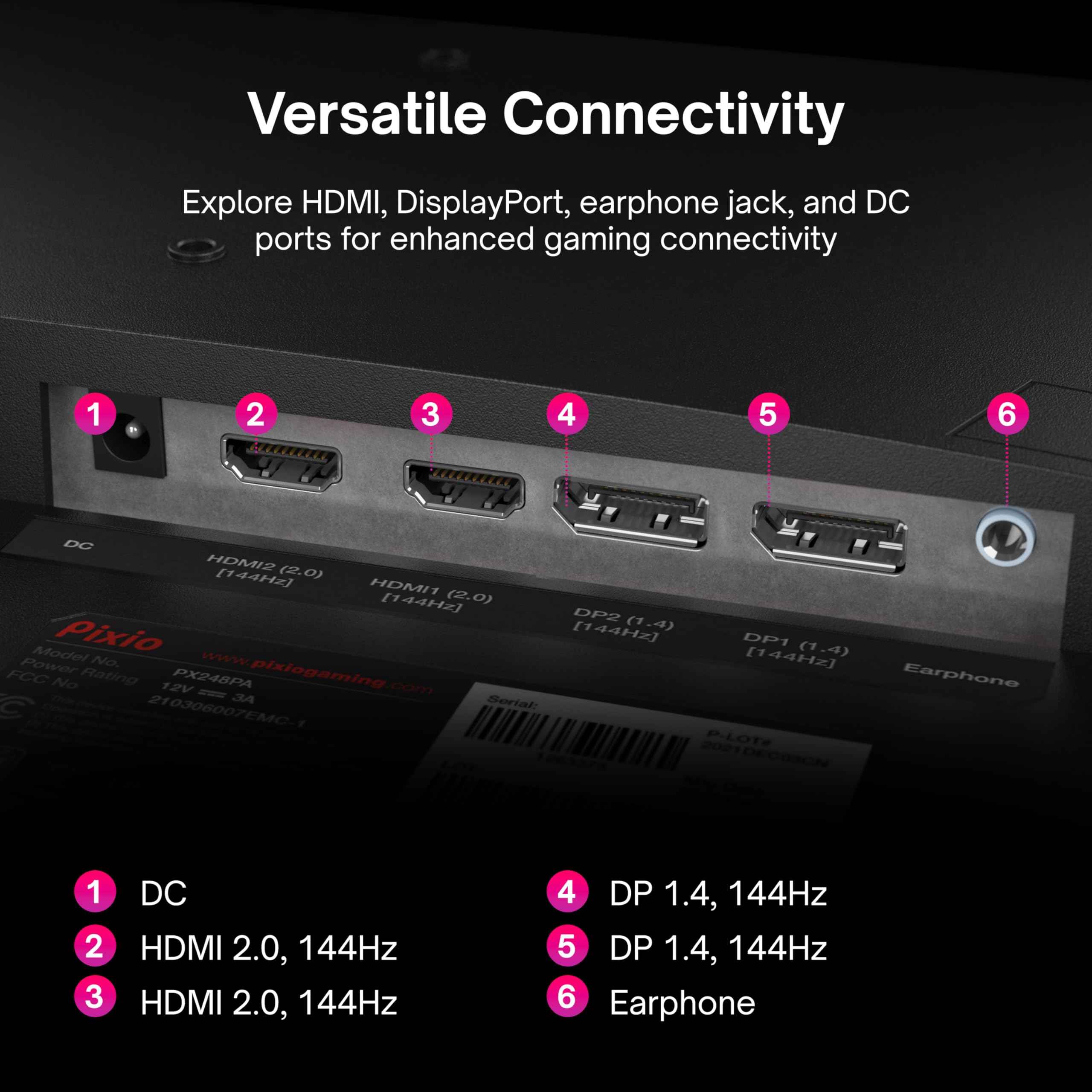 Pixio　【PX248P】144Hz / IPS Pixio PX248 Prime Advanced 24