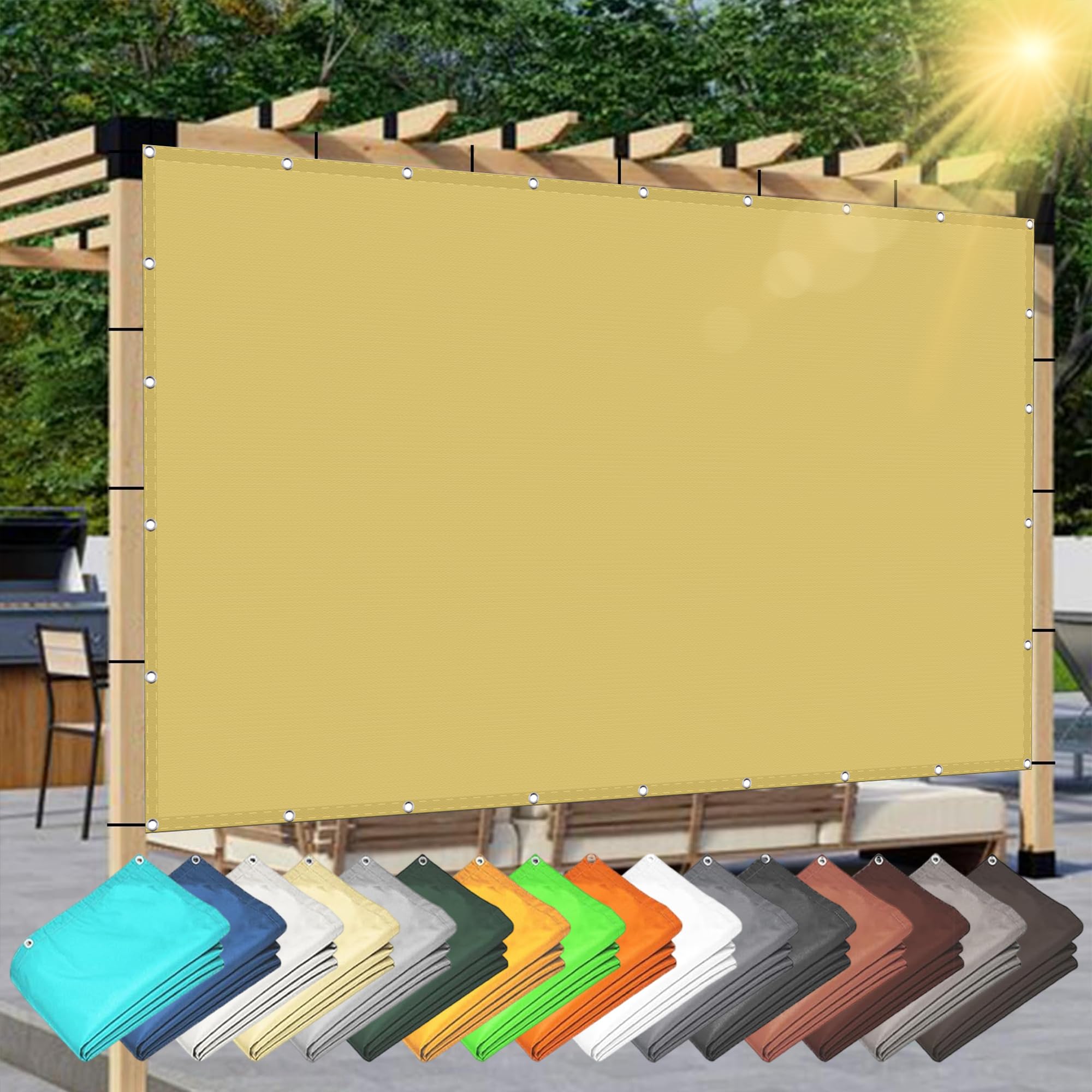 Voile d'ombrage étanche pour sublimer vos repas de famille sur la terrasse