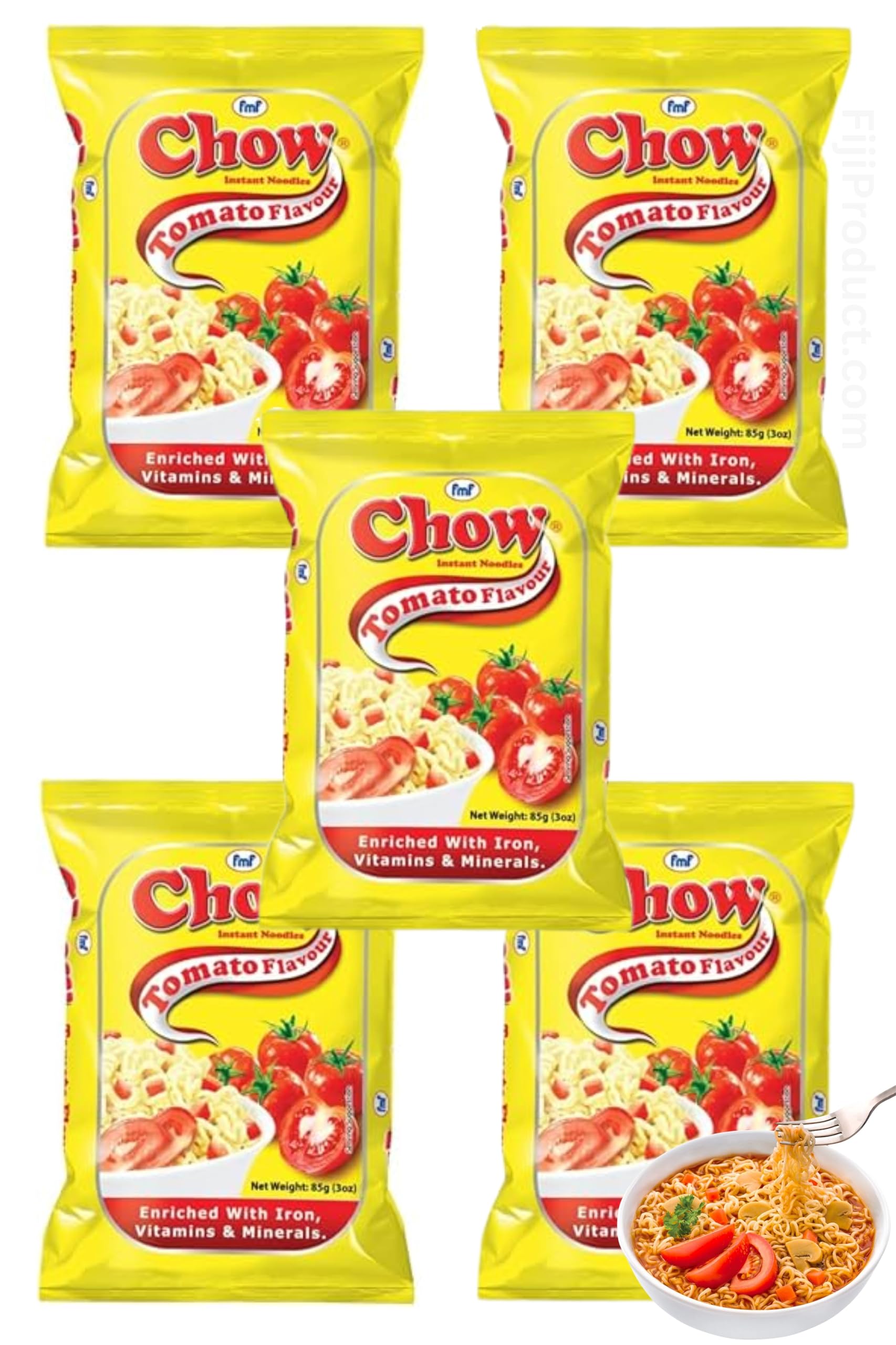 Amazon.com : Chow Instant 2 Minutes Noodles - TOMATO Flavor with