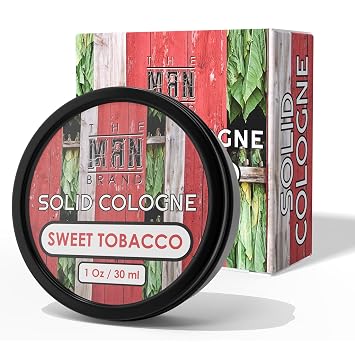 Solid Cologne Mens Sweet Tobacco Scent, Wax Tobacco Cologne for men, Solid Perfume with a Sweet Tobacco Scent 1 Ounce, Sweet Tobacco Mens Cologne Balm