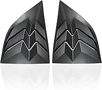 Vista 9 de 3 rejillas de ventana trasera y lateral para Dodge Challenger 2008 2009 2010 2011 2012 2013 2014 2015 2016 2017 2018 2019 2020 2021 ABS cubierta