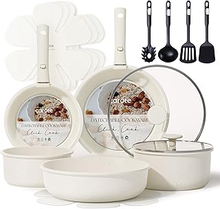 CAROTE Detachable Handle Nonstick Cookware Set