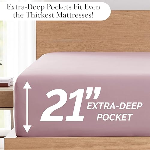 Vista 3 de Southshore Fine Linens®, juego de ropa de cama con bolsillo profundo Negro