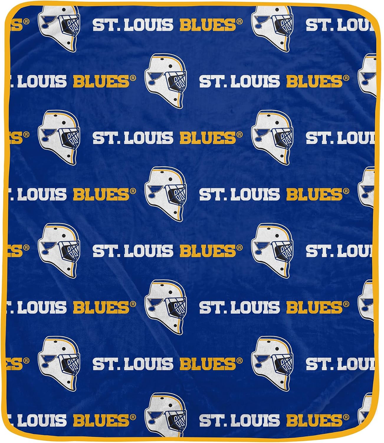 Officially Licensed NHL Repeat Logo Wordmark Ultra Soft Blanket