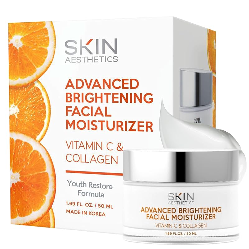 Hidratante facial Skin Aesthetics com vitamina C e colágeno, 48 mL
