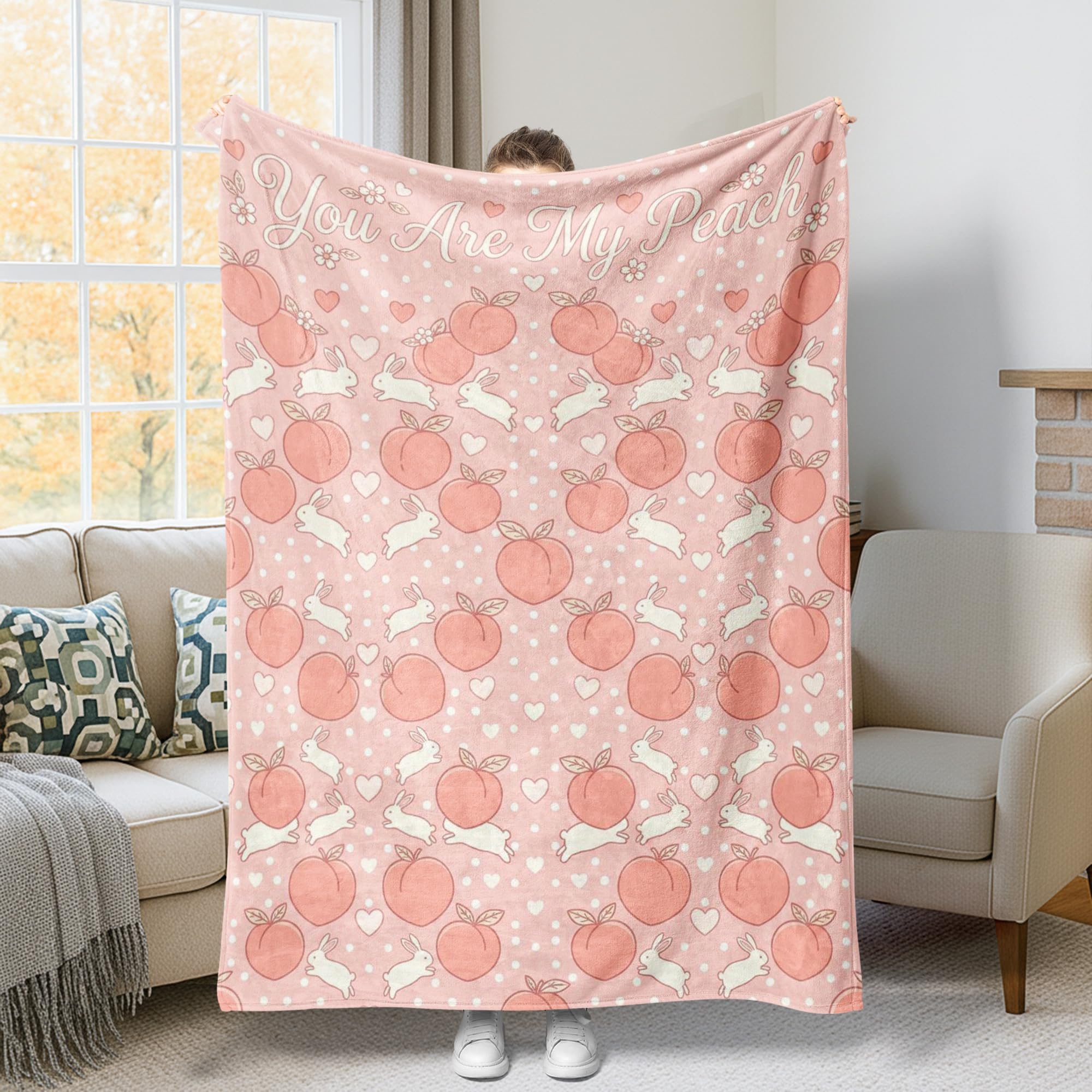 Couverture en peluche pour canapé contre les soirées fraîches - Plaid doux 152x203 cm