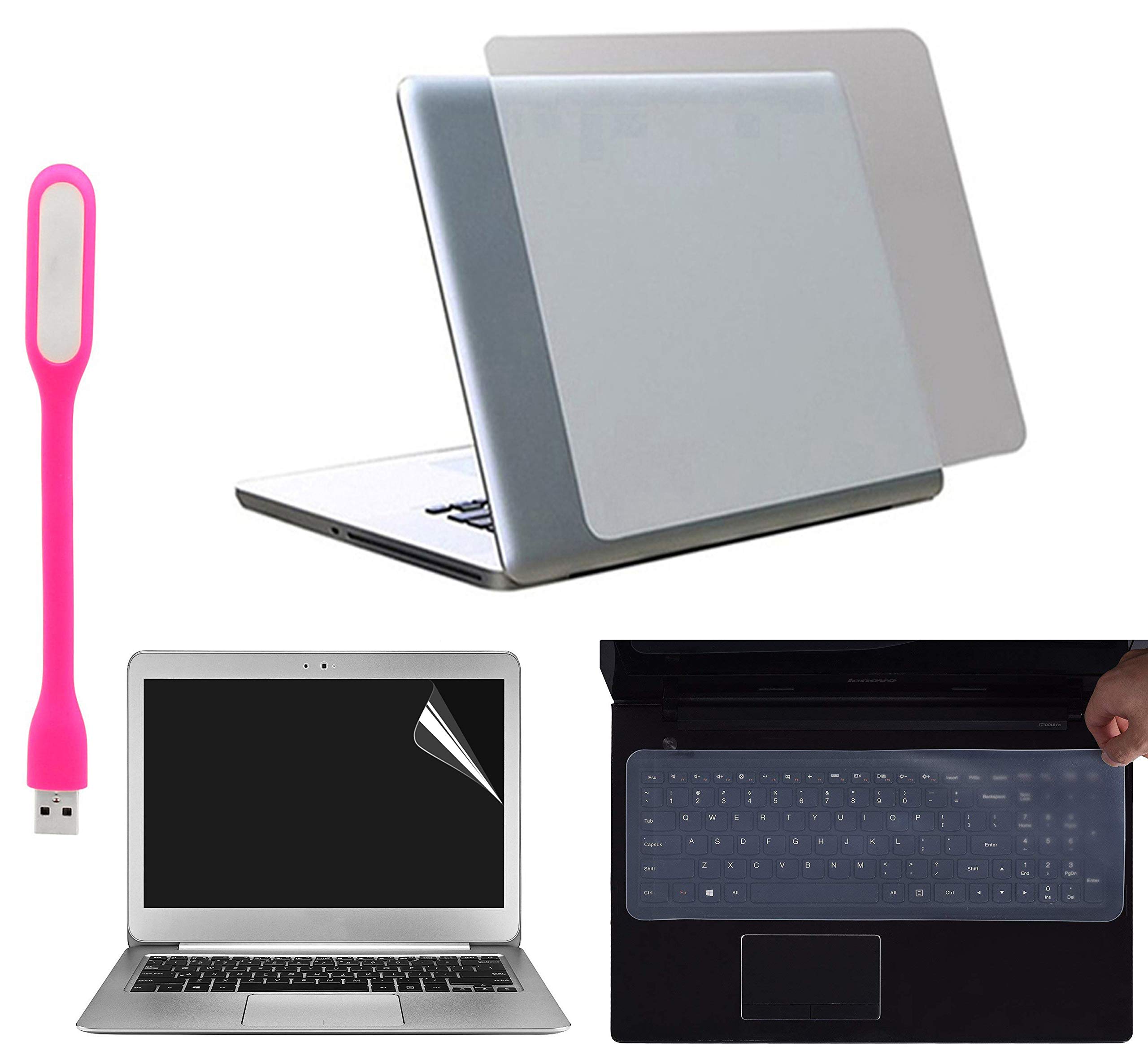 4 in 1 Accessories Kit for 15.6 inch Laptops Transparent Lamination | Screen Guard, Silicone Keyboard Protector and USB Light (LxH) : 15.6"x 10.1" (B077YFV4V5) Amazon Price History, Amazon Price Tracker