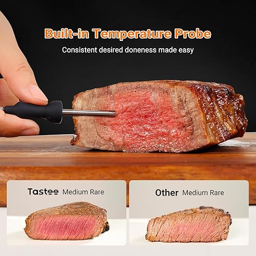 Miniatura 2 de Tastee Air Fryer Lite, horno compacto 8 en 1 de 5.5 cuartos con sonda inteligente de sensor único, deshidratador digital de 450F, 24 preajustes de