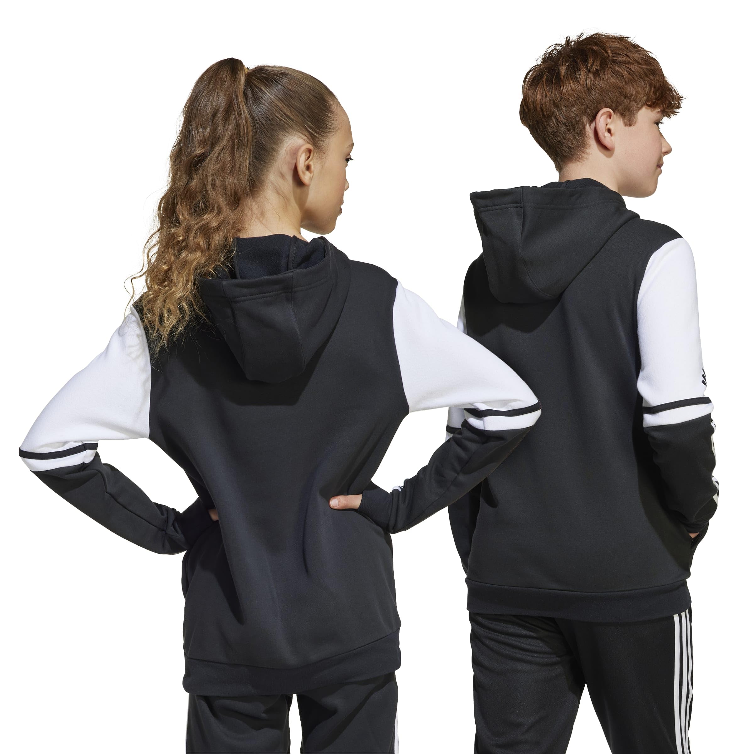 adidas Uniseks - dzieci Squadra25 Sweat Hoody Kids Sweatshirt, black/white, 7-8 Years