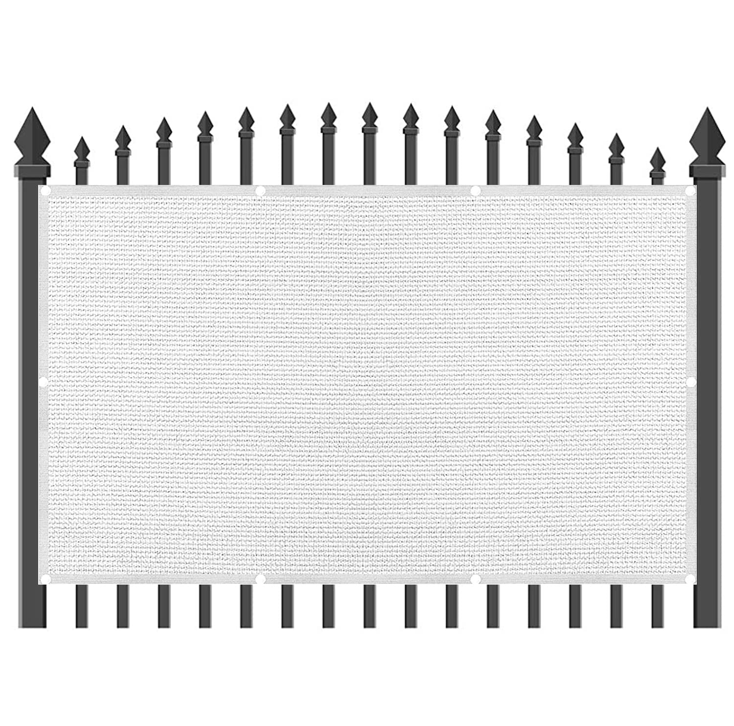 Filet d'ombrage de jardin blanc 3.8x10m avec toile ombrage auvent pour voiture