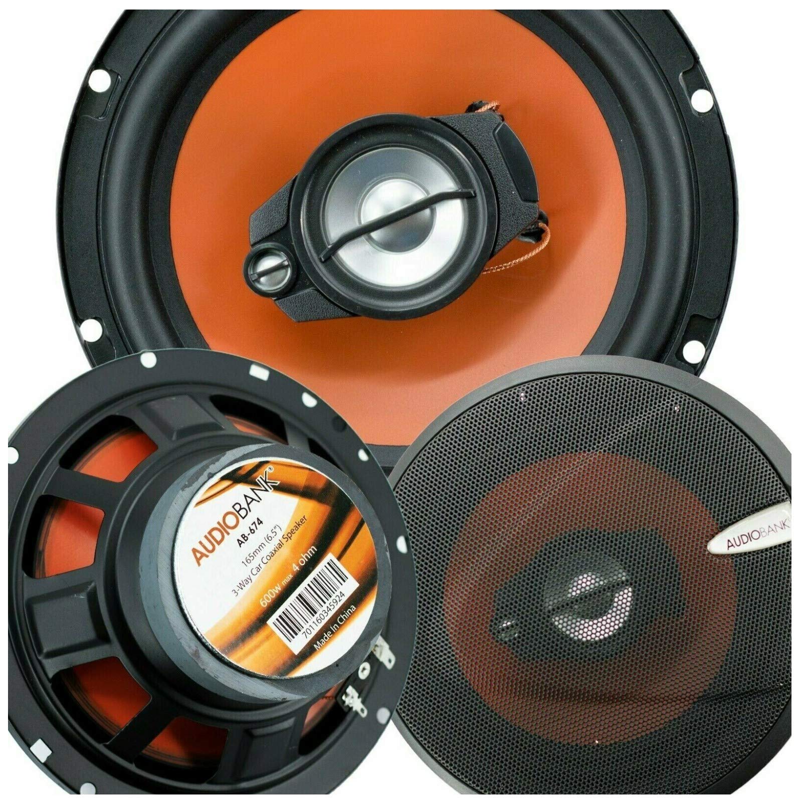 Amazon.com: Audiobank 2X AB674 6.5-Inch 600 Watts Peak Power
