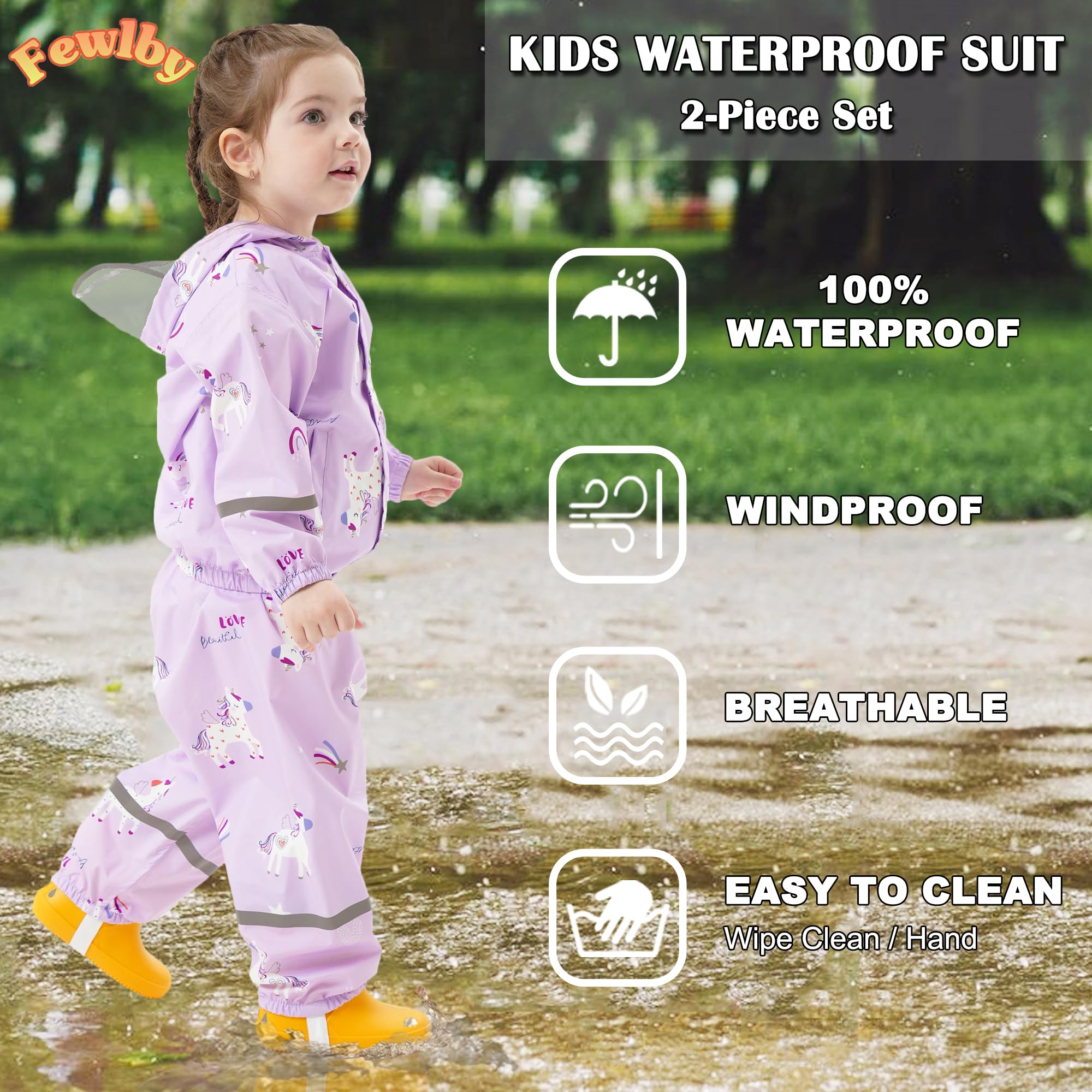 Waterdichte zeiljas kinderen, jas voor nat weer Sailing 100 roze lavender