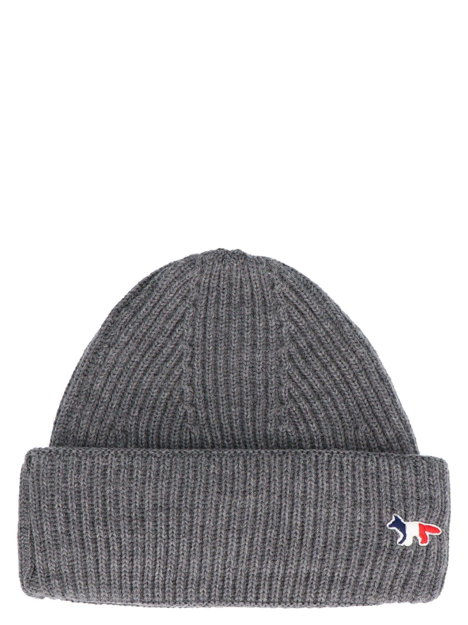 MAISON KITSUNÉ Luxury Fashion Mens DU06120KT1022GRM Grey Hat | Fall Winter 19