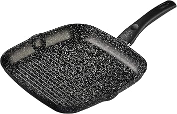 BALLARINI Vipiteno Grill pan, Non-Stick Steak pan, Aluminium pan, Rectangular, 27 cm