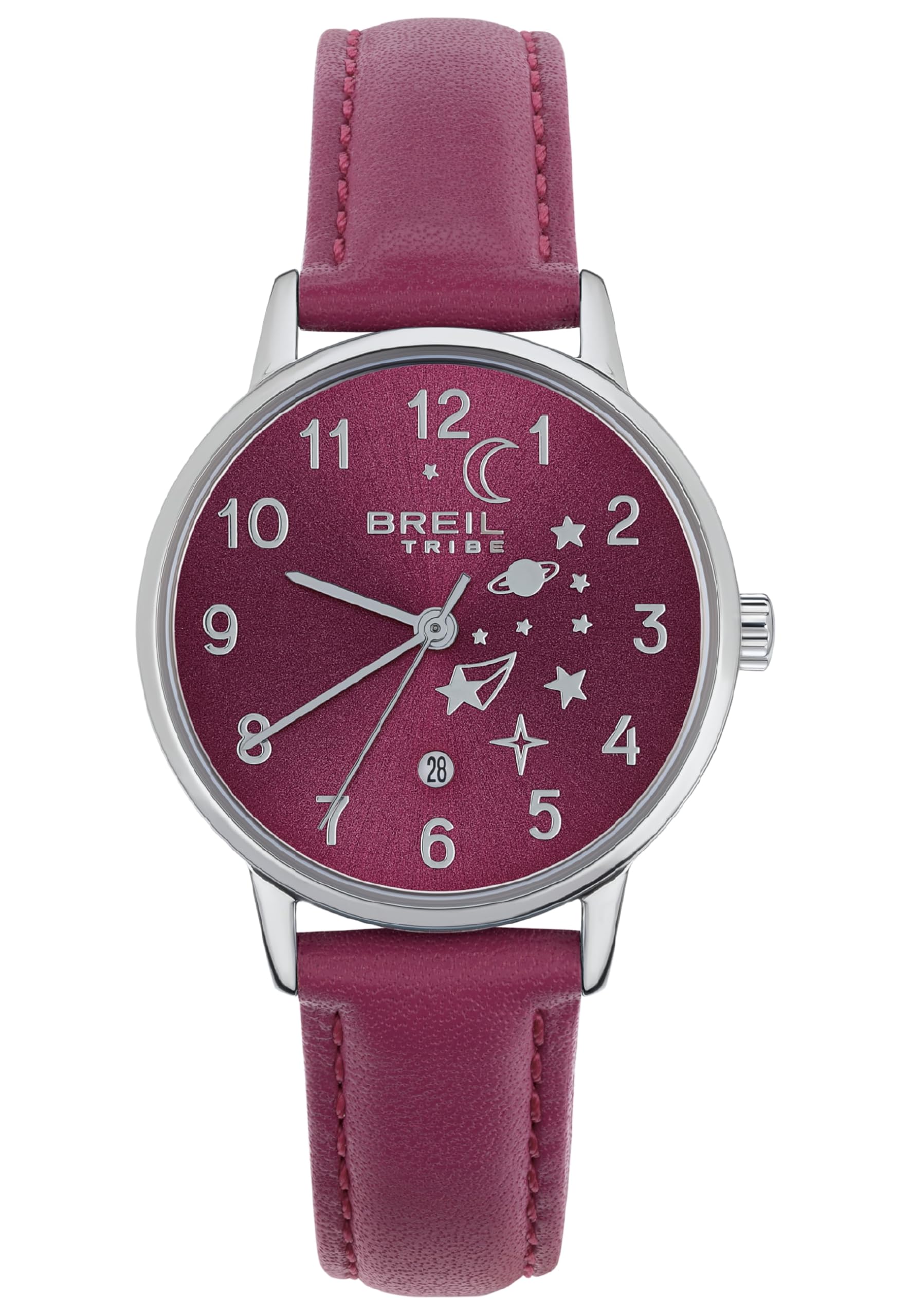 Breil - Paradise Steel Watch for Women, Fuchsia, Standard Size, Bracelet