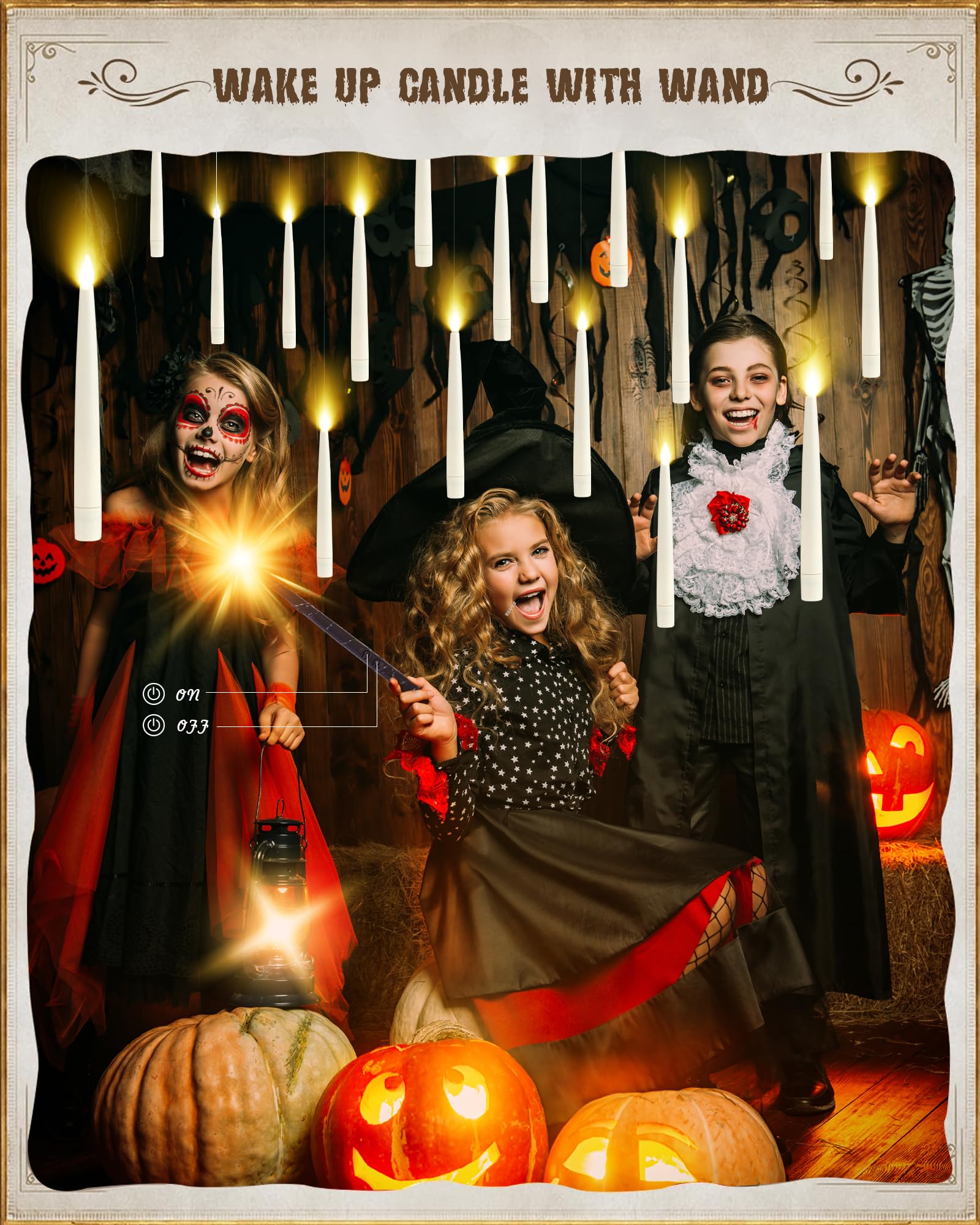 Macchiatto Magische LED Kerzen - 20 Stück Mit Zauberstab Fernbedienung